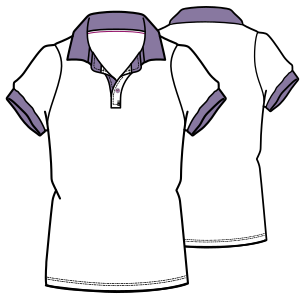 Fashion sewing patterns for LADIES T-Shirts Polo T-Shirt 7151